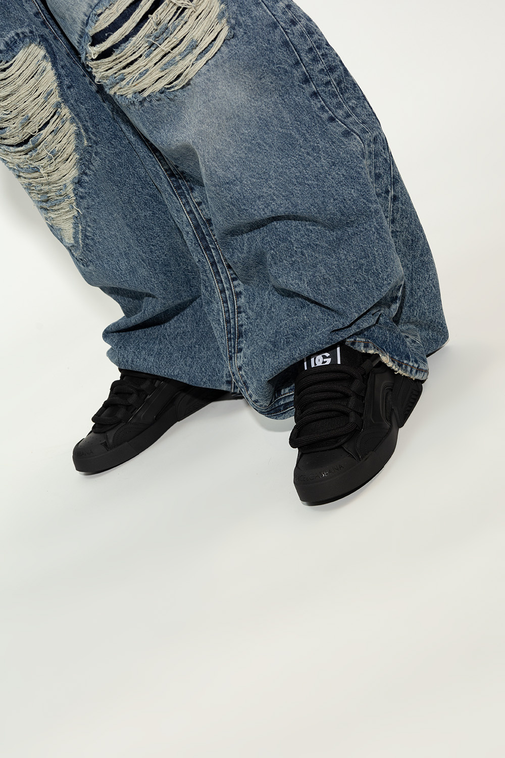 SchaferandweinerShops Japan - Black Sneakers with logo Dolce